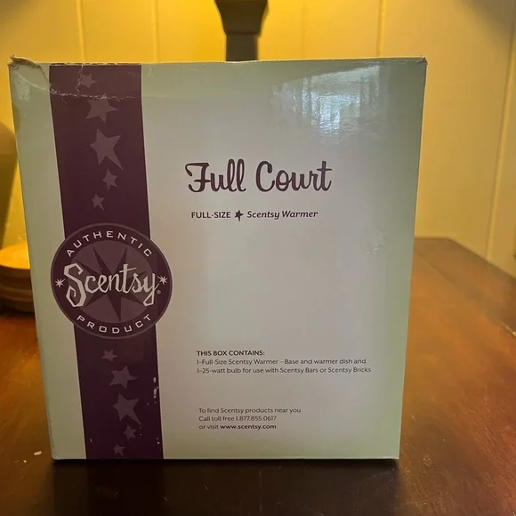 Scentsy/Full Court Orange and Black Basketball Accent Warmer Full Size NWOT - Picture 3 of 7